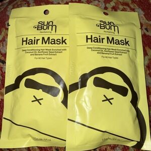 Sun Bum Revitalizing Deep Conditioning Hair Mask Samples 1.5 oz 44 ml. Each X 2